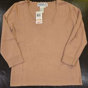 Joseph A. Camel Knit Top